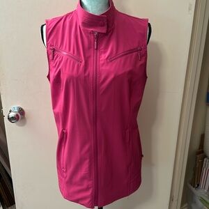 Zynergy by Chico’s Pink Zip up Lightweight Vest